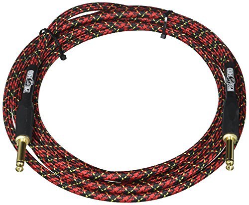 Pig Hog ''Tartan Plaid'' Woven Jacket Tour Grade Instrument Cable, 10 Foot