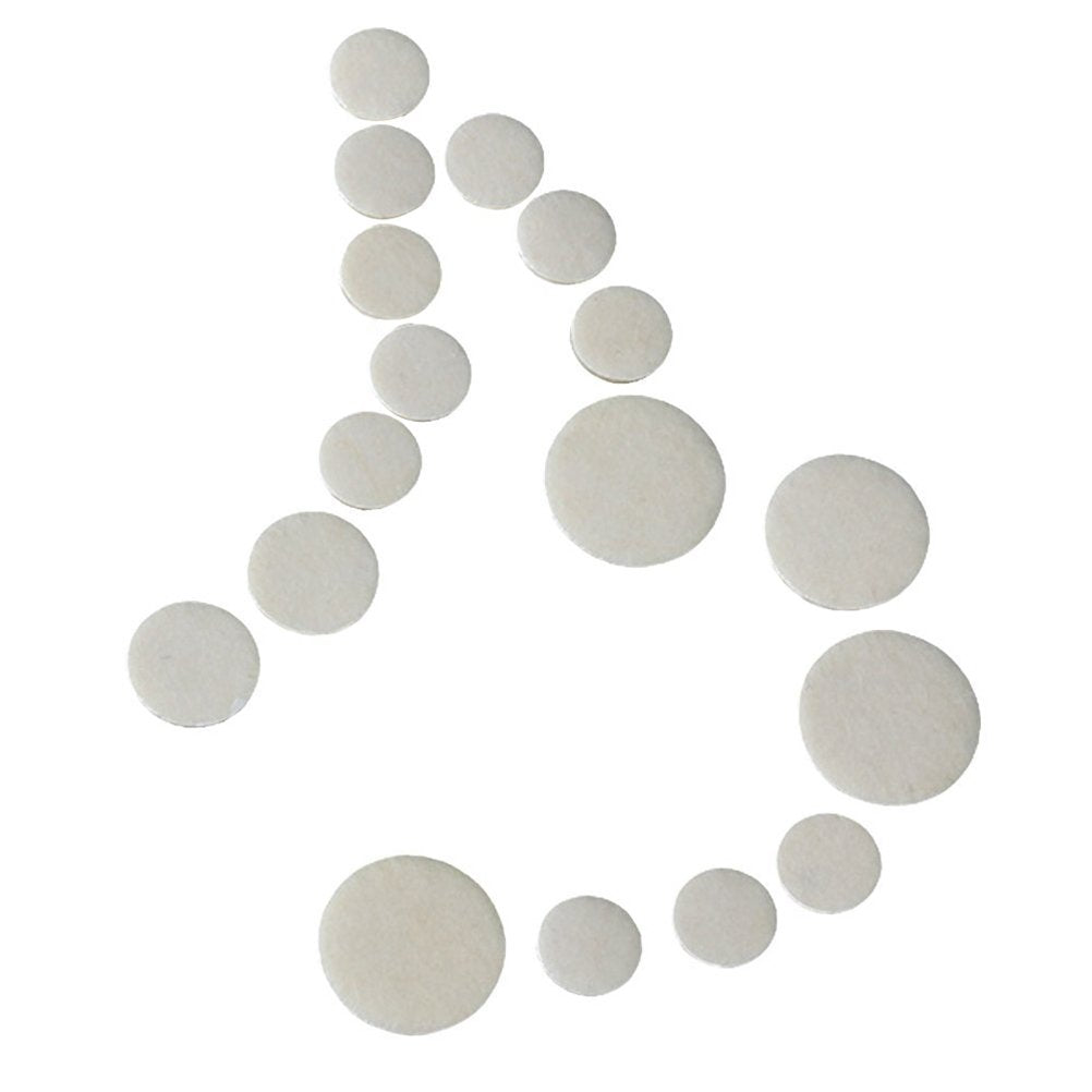Rosenice 17Pcs Clarinet Pads Bb Clarinet Woodwind Instrument Pads