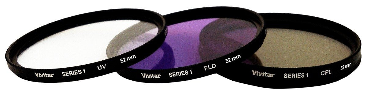 Vivitar 3 Pc Filter Kit 52Mm Uv/Cpl/Fdl