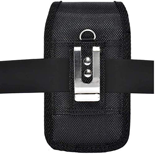 Heavy Duty Extra Large Vertical Smart Phone Case/Pouch/Holster With Belt Loop, Belt Clip And Hook And Loop Fastener, 5.75 X 3 X