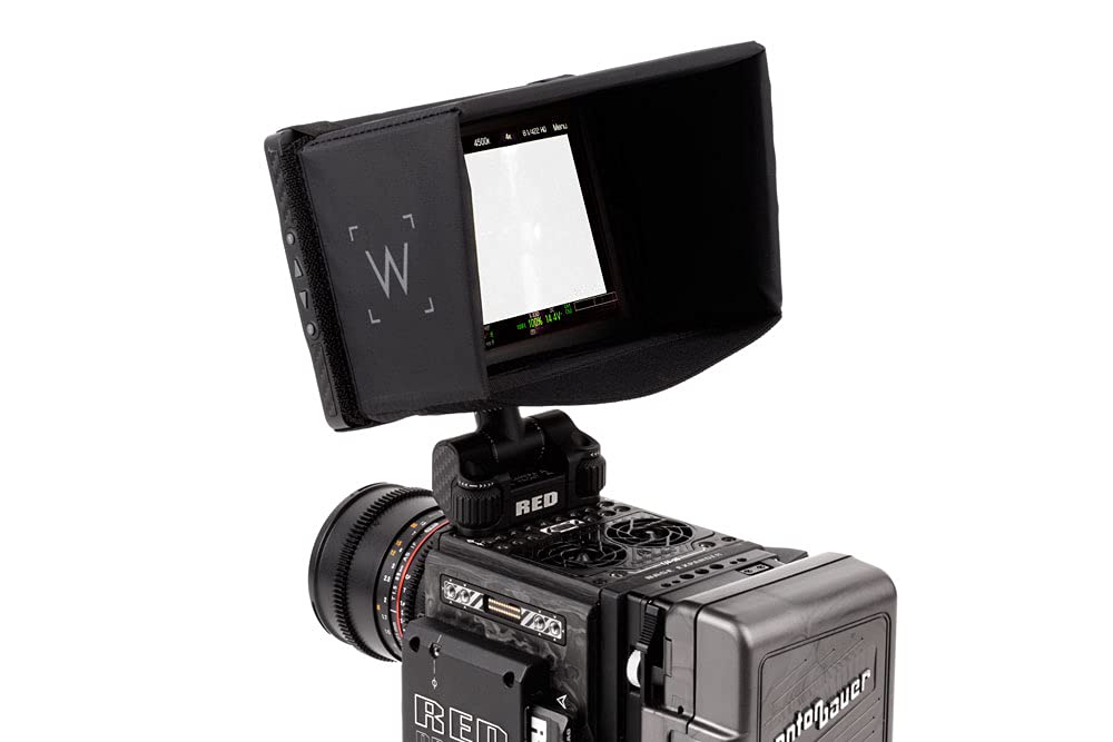 Wooden Camera Lcd Sun Shade For Monitors 6 To 7 Inches, Monitor Hood With All Sides Coverage And Flexible Bottom For Easy Access