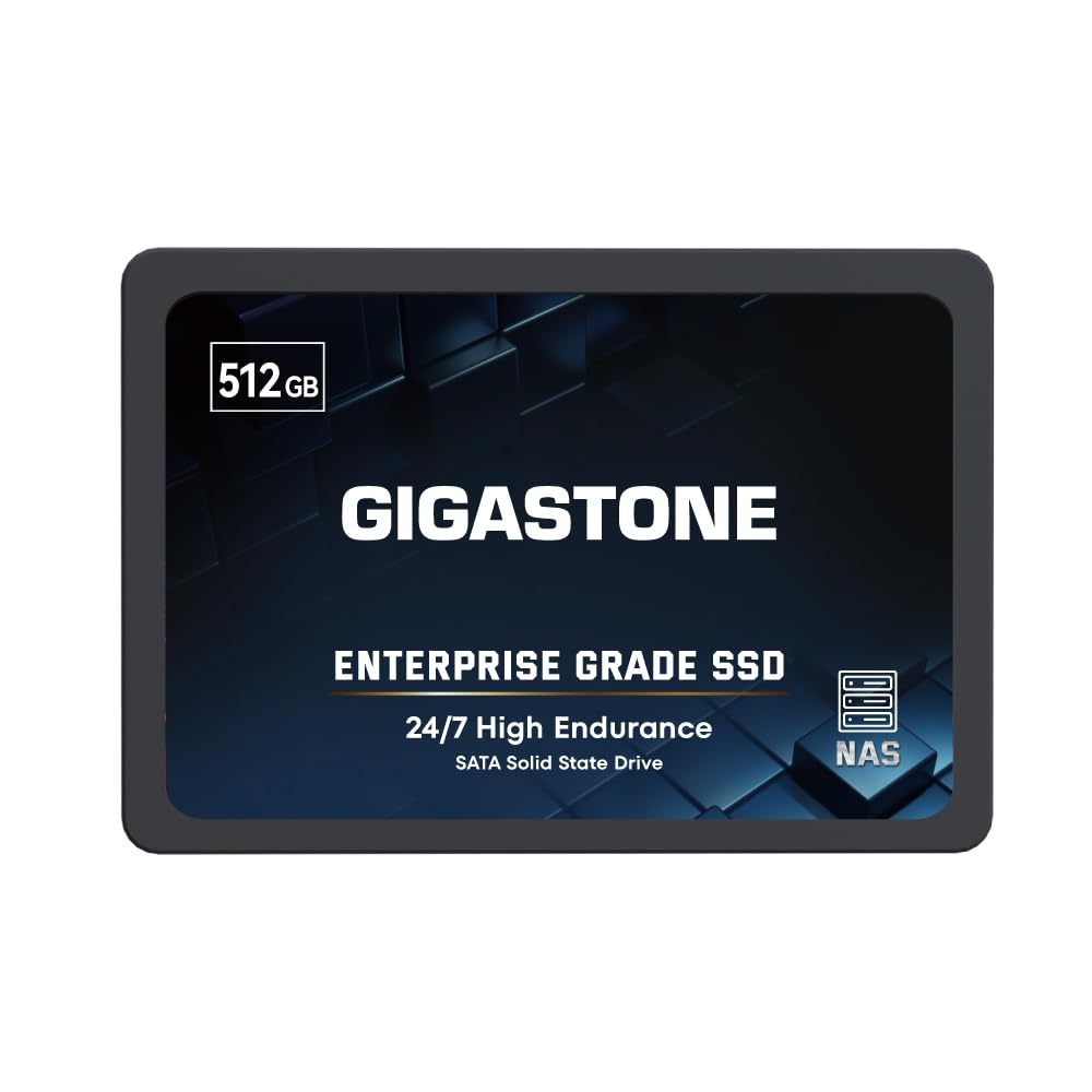 Gigastone Enterprise Ssd 512Gb Nas Ssd Drive Cache 24/7 Durable Tlc High Endurance Business Server Data Center Raid Network Atta