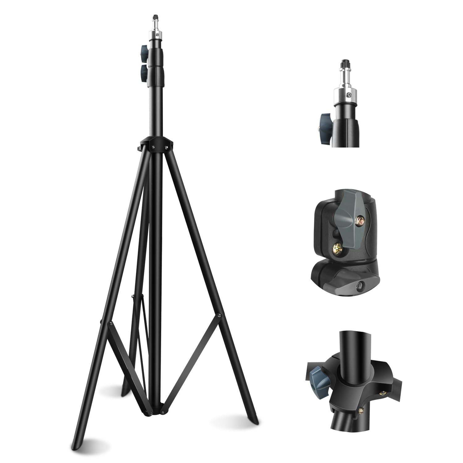 JYJZPB Photography Light Stand 110/9.5Ft/280cm, Heavy Duty Light Stand with 1/4 Screw for Softbox, Strobe, LED Video Light, Ri