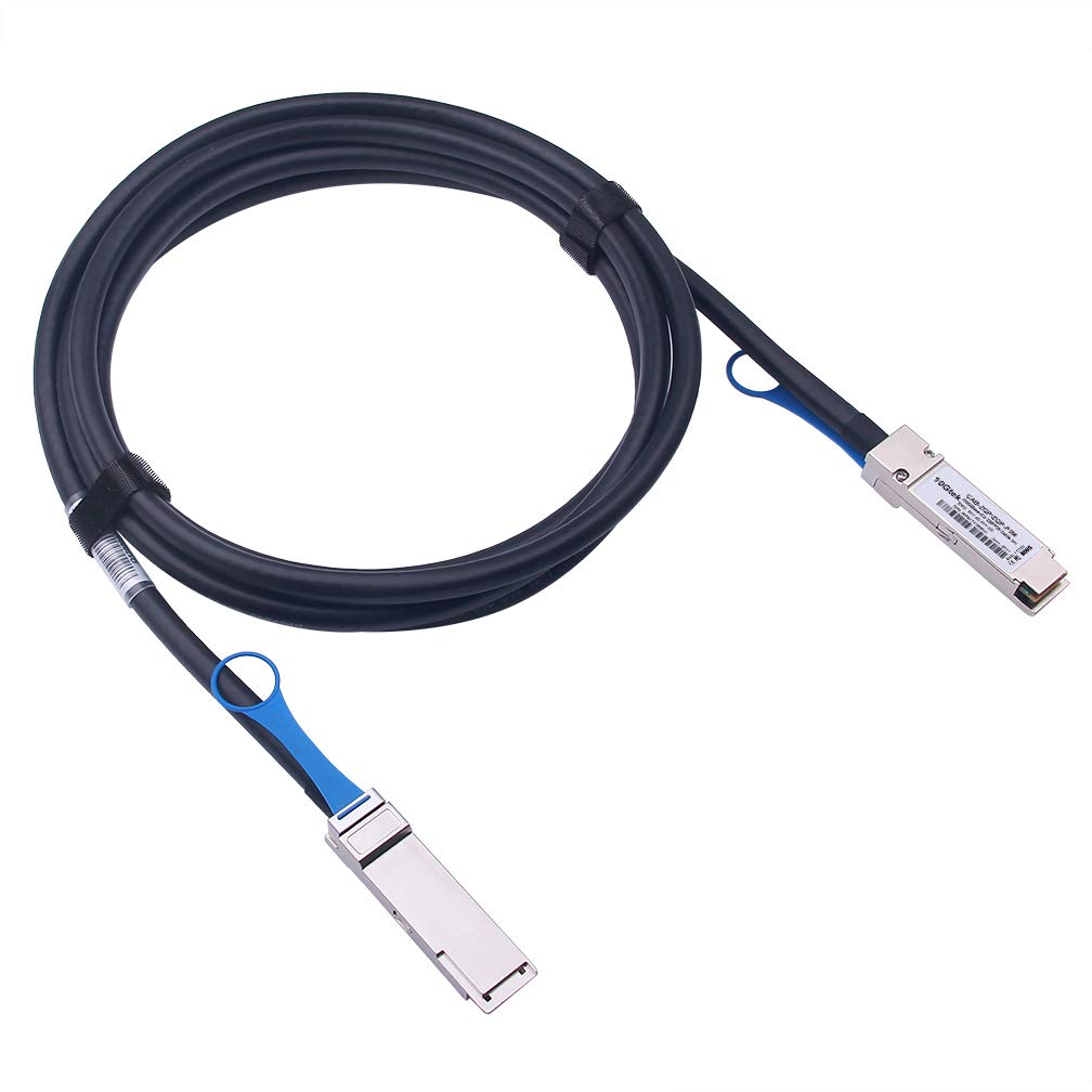 100G Qsfp28 Dac Cable   100Gbase Cr4 Qsfp28 To Qsfp28 Passive Direct Attach Copper Twinax Cable For Arista Cab Q Q 100G 3M, 3 Me