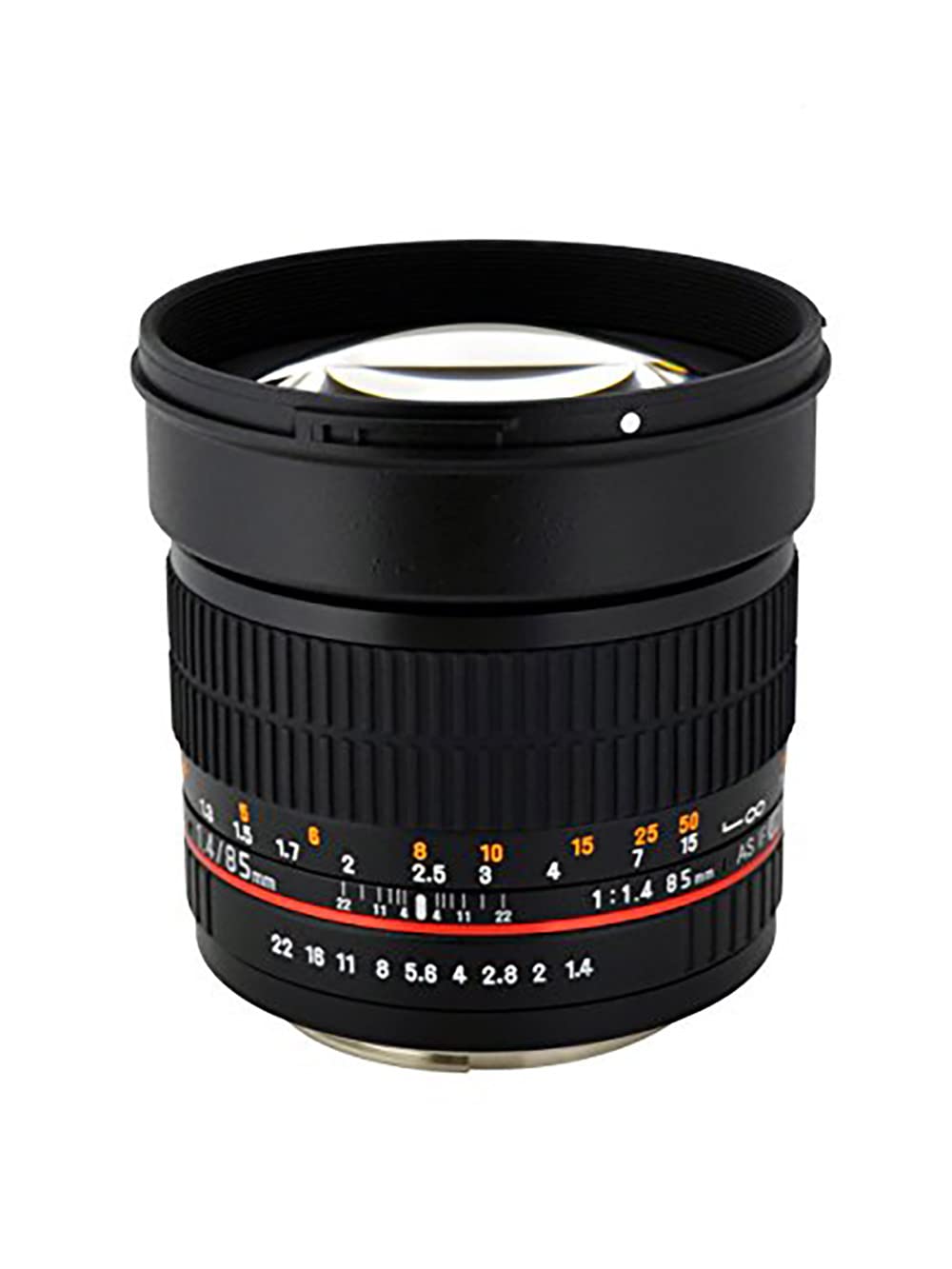 Rokinon AE85M-C 85mm F1.4 Aspherical Lens with Built in AE Chip for Canon DSLR Cameras (Black)