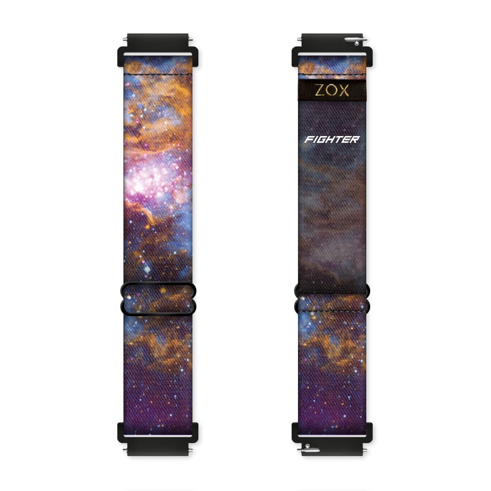 Zox Android Smart Watch Band - Fighter | Soft, Adjustable Elastic Band With Motivational Affirmations And Beautiful Artwork - Gi
