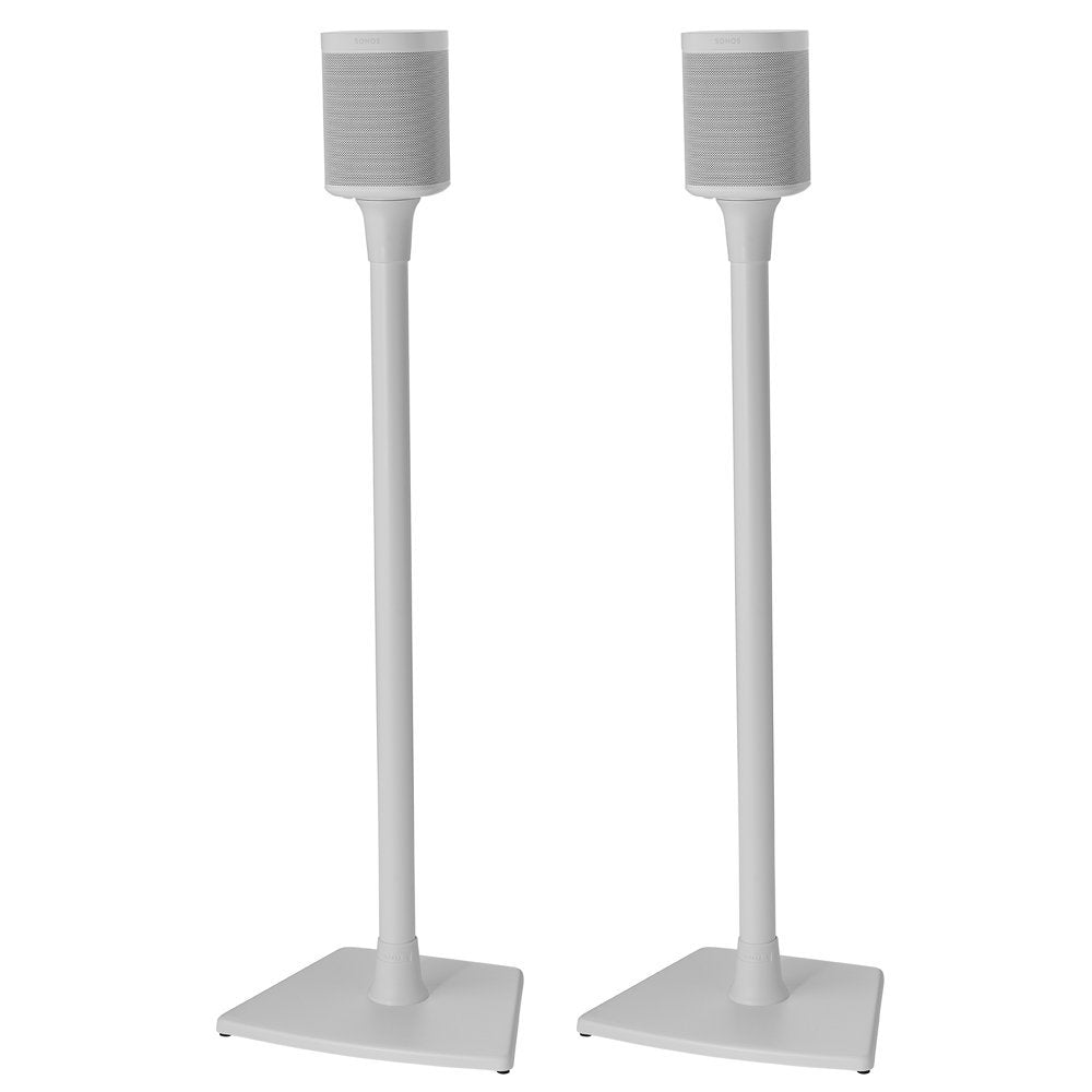 Sanus Wireless Sonos Speaker Stand For Sonos One, Play:1, & Play:3   Audio Enhancing Design With Built In Cable Management   Pai