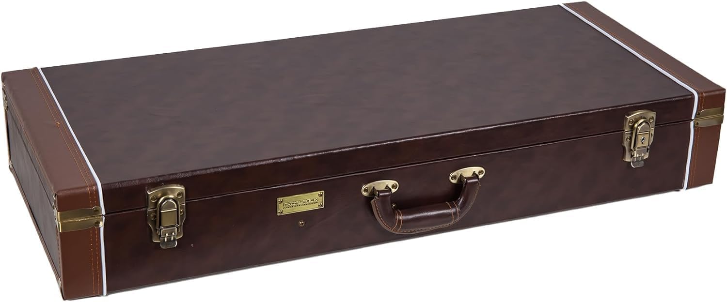 Crossrock Rectangular Wooden Case Fits F-Style Mandolin-Vintage Brown (Crw620Mfbr-R)