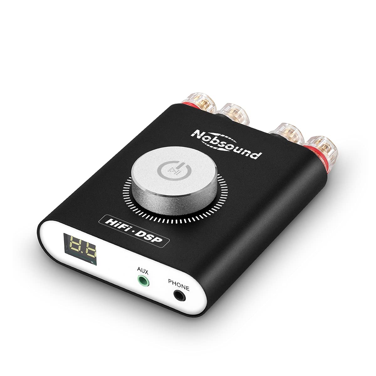 Nobsound Ns 20G 200W Mini Bluetooth 5.0 Power Amplifier 2.0 Channel Wireless Receiver Hi Fi Dsp Stereo Headphone Audio Amp Led D