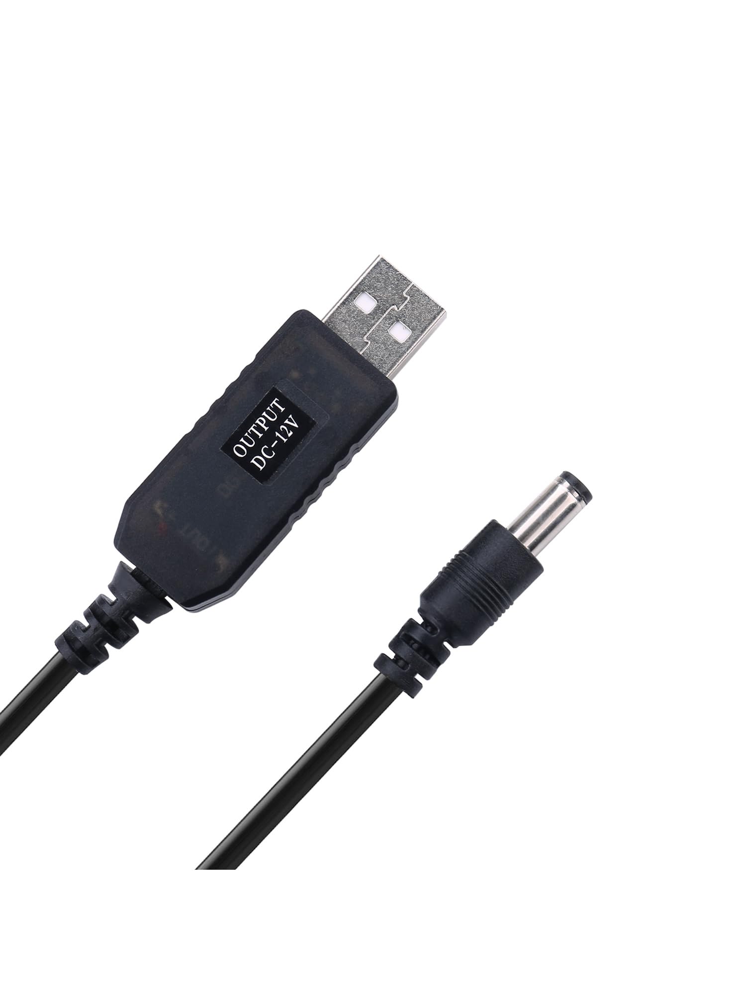 Igreely Usb Voltage Step Up Converter   Dc 5V To 12V, 3Ft Cable With Dc Jack 5.5 X 2.5Mm Or 5.5 X 2.1Mm