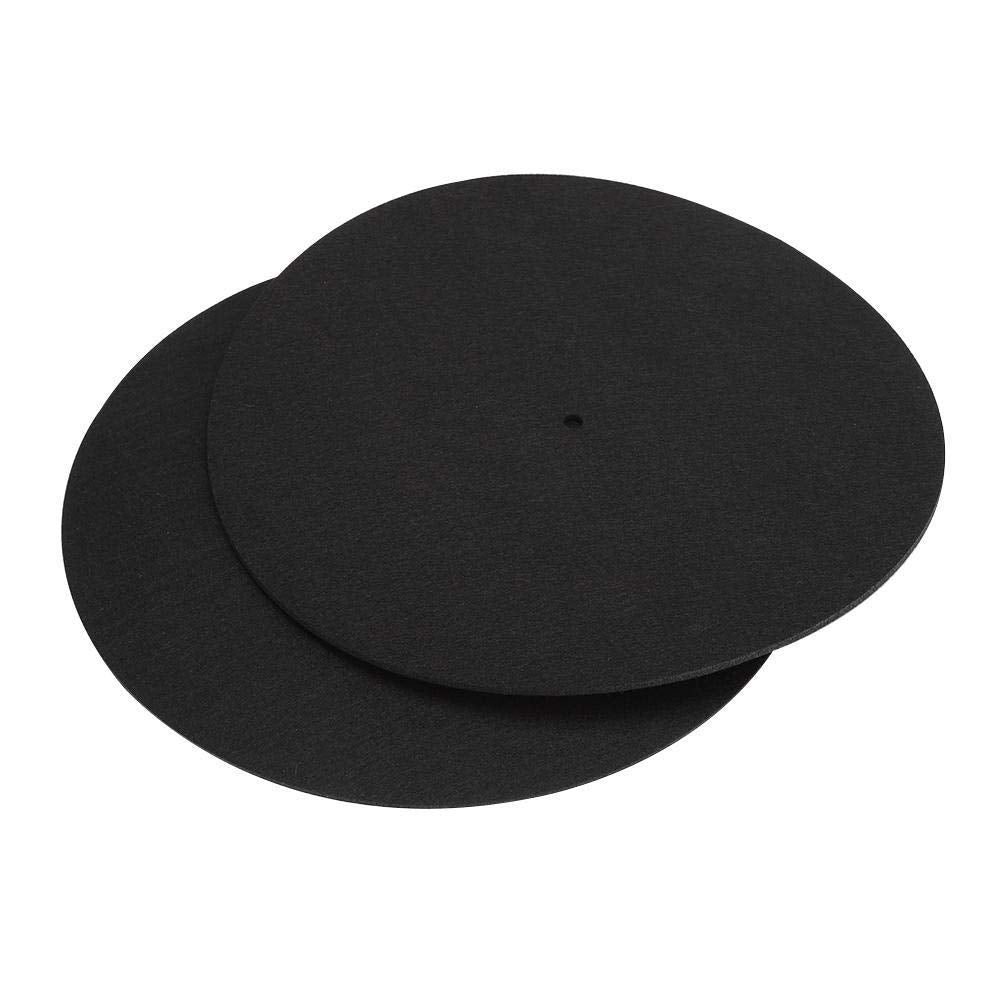 2 Pcs 12 Inch Turntable Platter Mat Record Players Turntable Home Disc Protective Non Slip Mat Replacement Accessories