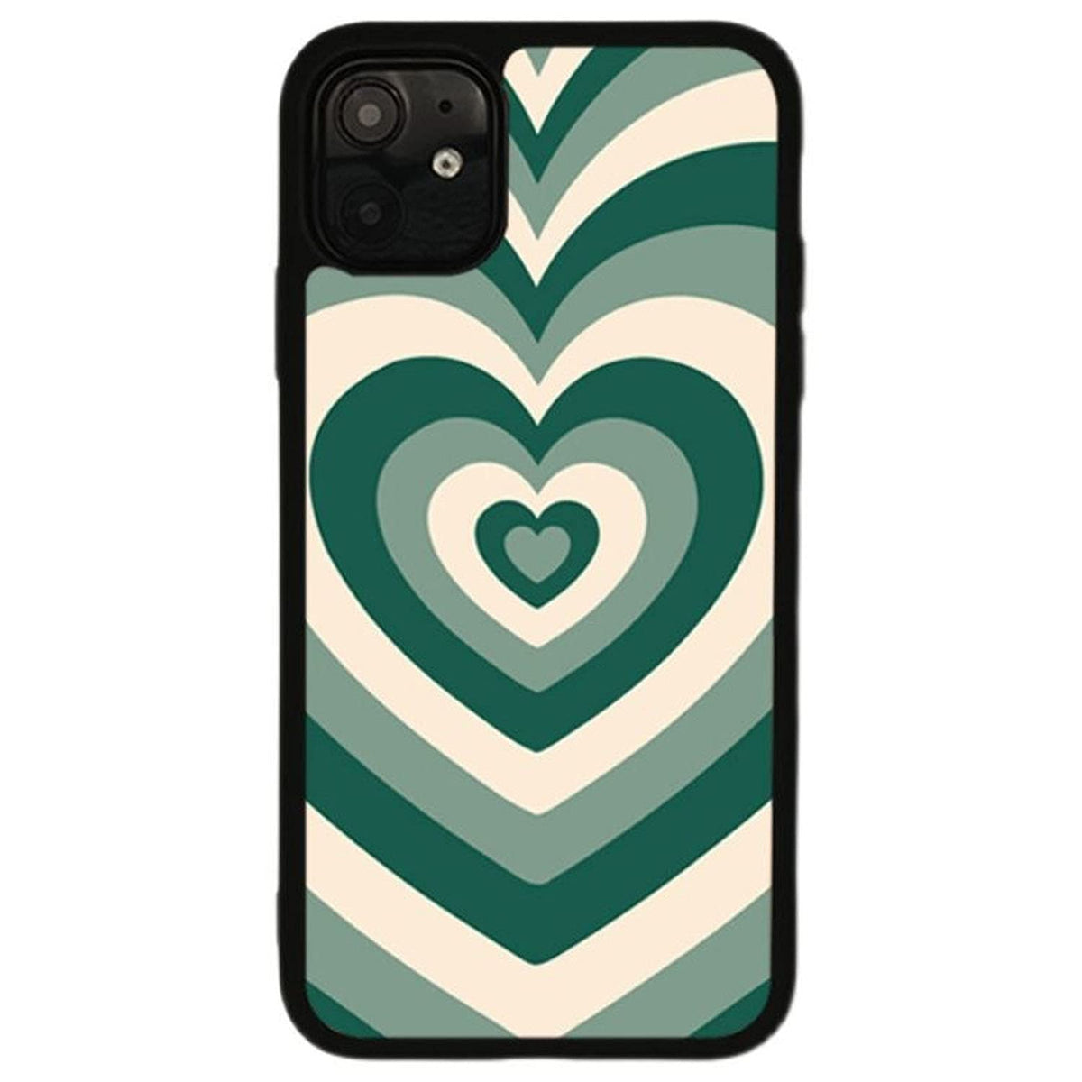 Mokens Cute Iphone Xr Cases Aesthetic Green Heart Phone Case Protective For Iphone Xr