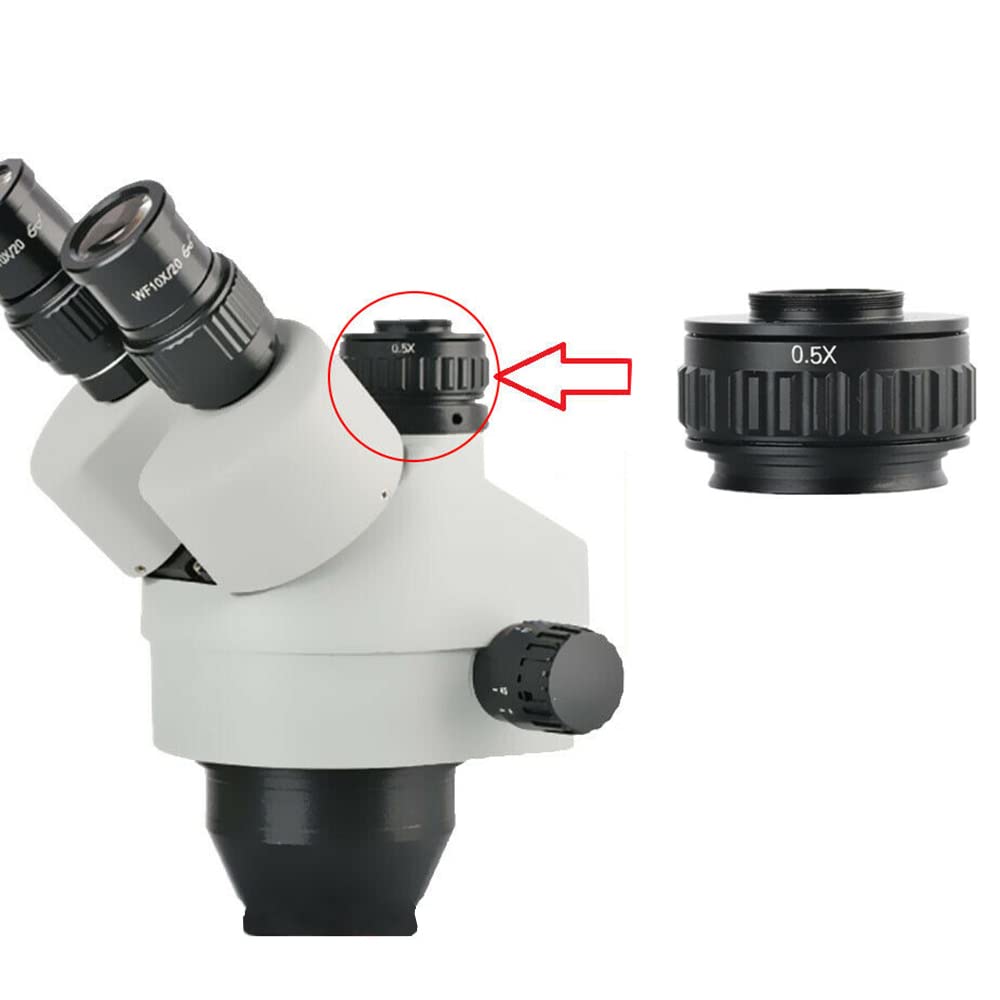 Parco Scientific Cm 19 0.5X Ctv Microscope Adapter For Trinocular Stereo Microscope, With 5Mm C Cs Mount Lens Adapter Ring
