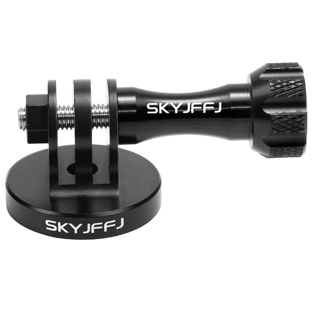 Skyjffj Aluminum Tripod Adapter Attachment  Bolt  Adapter For Monopod Mount With Aluminum Cnc Thumbscrew Compatible Action Camera Gopro Hero 8/9/10/11/12 Tripod Mount Dji Osmo