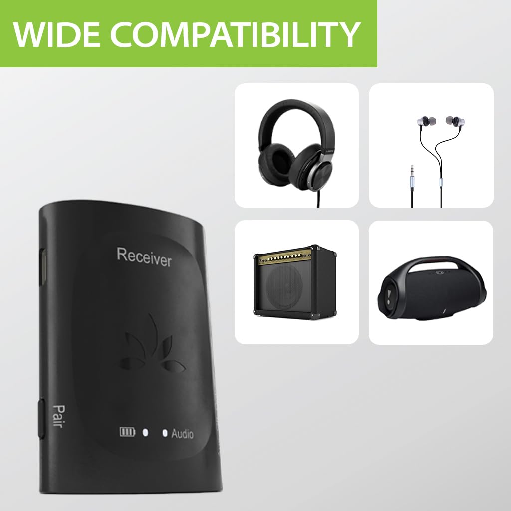 Avantree Audiplex Add On Receiver, Additional Receiver For Avantree Audiplex Audio Boardcasting System, 2.4G No Lip Sync Delay,