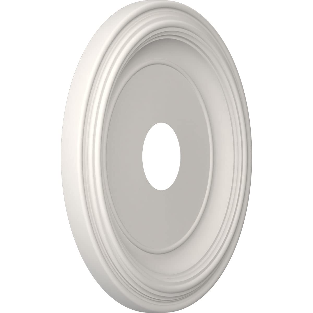 Ekena Millwork Cmp16Trgbw Traditional Thermoformed Pvc Ceiling Medallion (Fits Canopies Up To 9 1/2''), 16''Od X 3 1/2''Id X 1 3