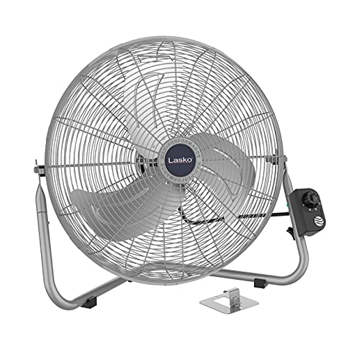 Lasko 20    High Velocity Quickmount, Easily Converts From A Floor Wall Fan, Silver 2265Qm