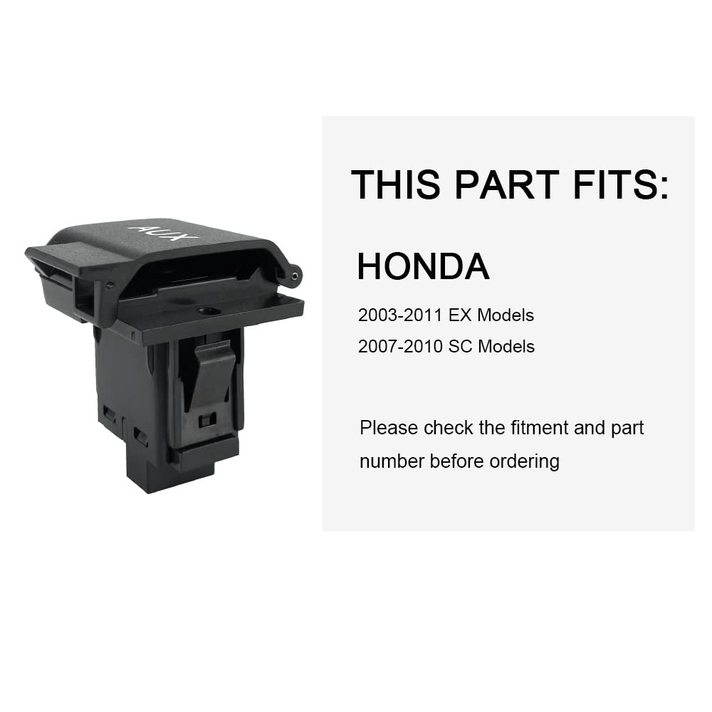 Pannuoscs Aux Port Replacement   Compatible With 2003 2011 Honda Element   Replaces 39114 Scv A01   Auxiliary Input Adapter Aux