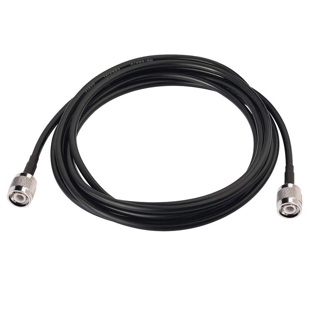 Bingfu RTK Survey GPS Antenna Extension Cable TNC Male to TNC Male RG58 Coax Jumper Cable 10 feet 3m for Trimble Topcon Leica So