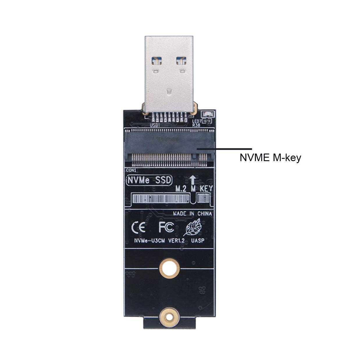 Cy M.2 Nvme Ssd Enclosure Adapter Usb 3.1 Gen2 10Gbp To Nvme Pci-E M-Key Solid State Drive External Enclosure For 2242Mm 2230Mm