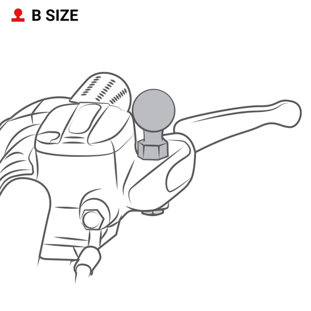 Ram Ball Adapter With M10 X 1.25'' Threaded Post
