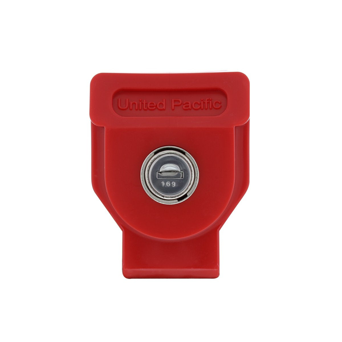United Pacific 90625 Heavy Duty Plastic Glad Hand Lock, Individually Keyed, Over Molded Lock Cylinder, Trailer Lockout Device