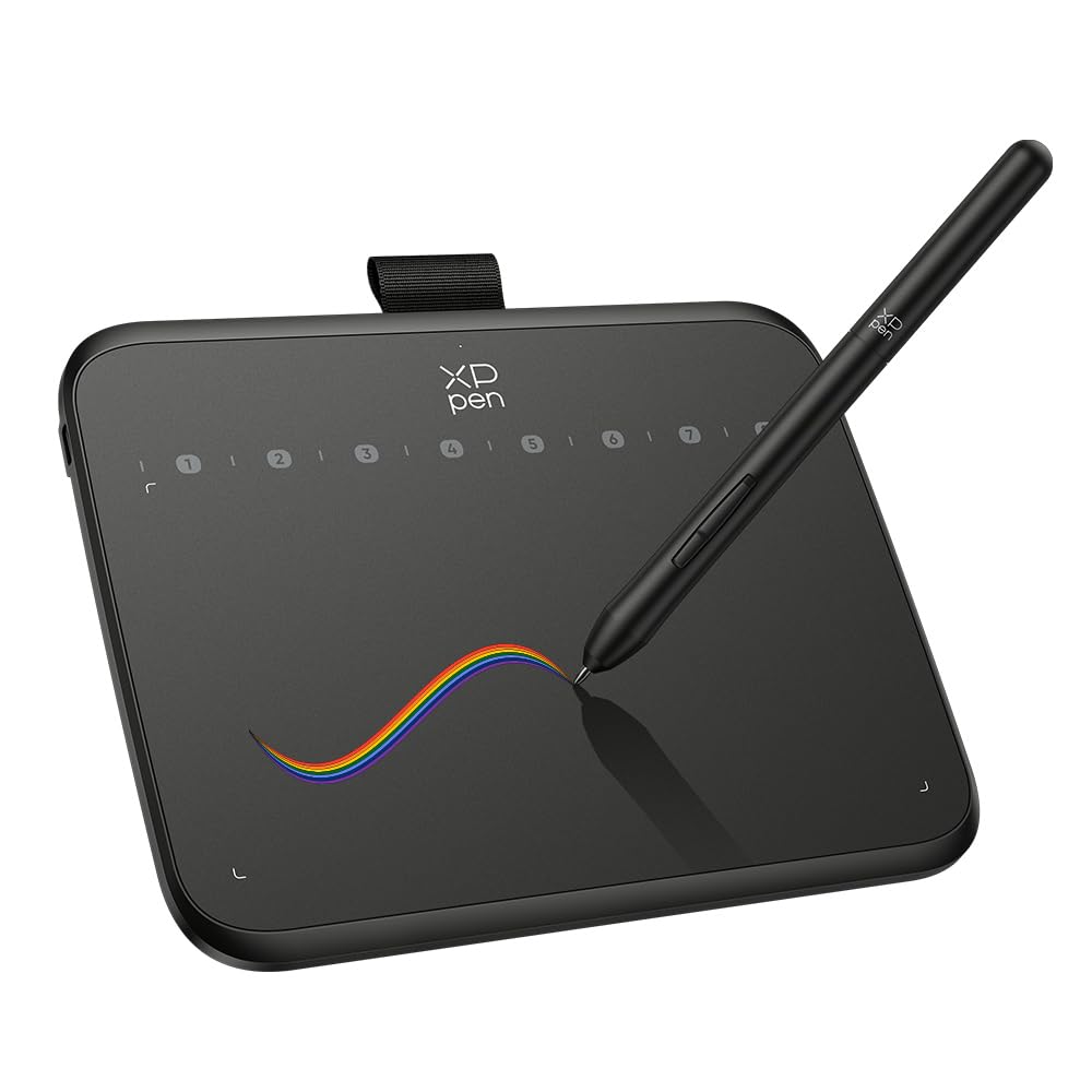 XPPen Deco 640 Drawing Tablet with 16384 Pressure Levels Sensitivity Battery-Free Stylus 6*4 Inch OSU Drawing Pad Graphic Tablet