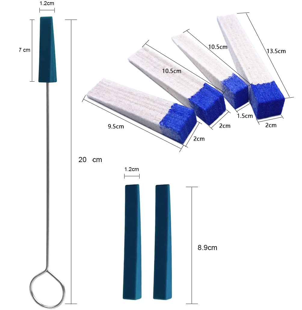 Jiayouy 12Pcs Piano Tuning Kit Professional Metal Rubber Tuning Mute With Wool Felt Wedge Mute For Piano Repairing Accessories