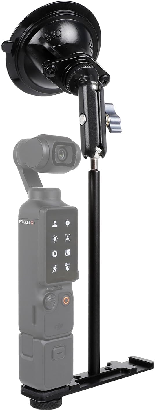 Omnimaster Suction Cup Mount For Dji Osmo Pocket 3, Car Windshield Window Vehicle Camera Holder Compatible With Dji Pocket 3 Acc