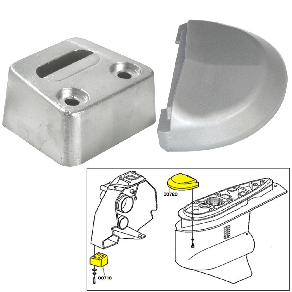 Tecnoseal Anode Kit W/Hardware - Volvo Sx - Zinc,WBAUVA001344343