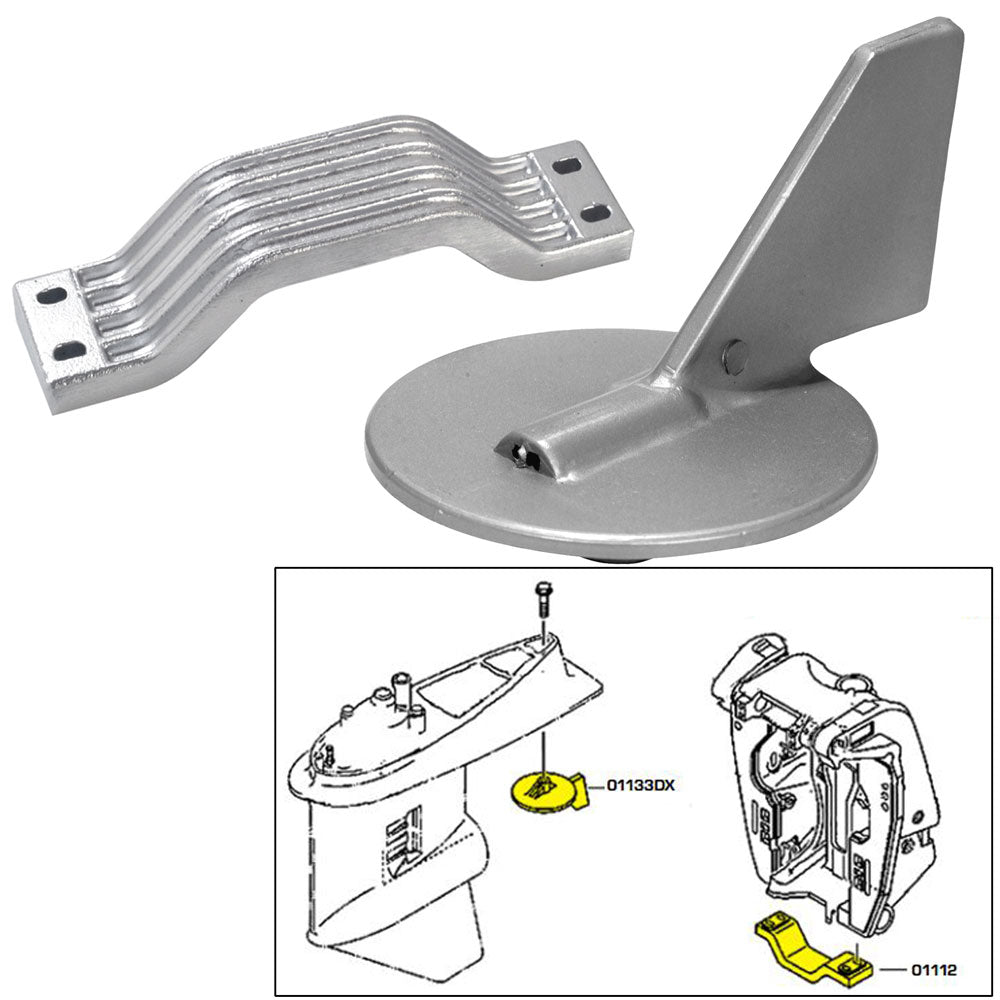 Tecnoseal Anode Kit - Yamaha 150-200Hp - Aluminum,WBAUVA001344354