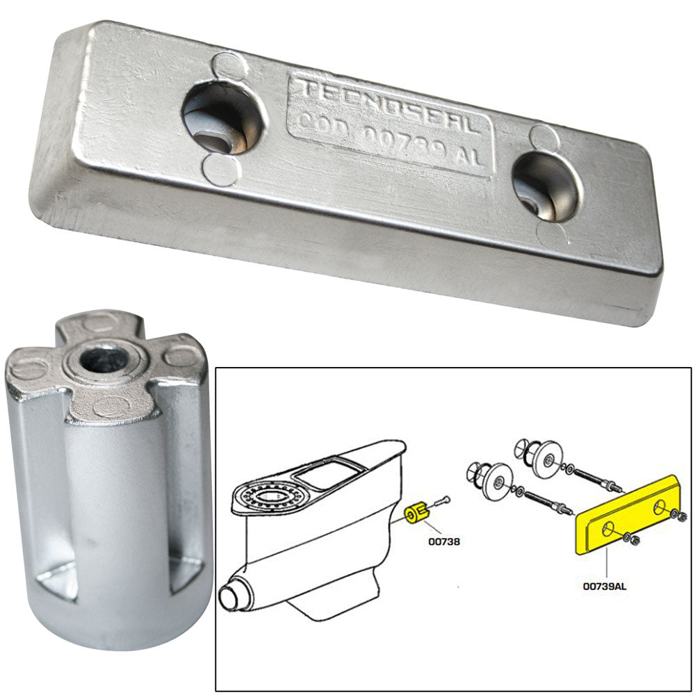 Tecnoseal Anode Kit - Volvo Ips - Zinc/Aluminum,WBAUVB011LNDOMK