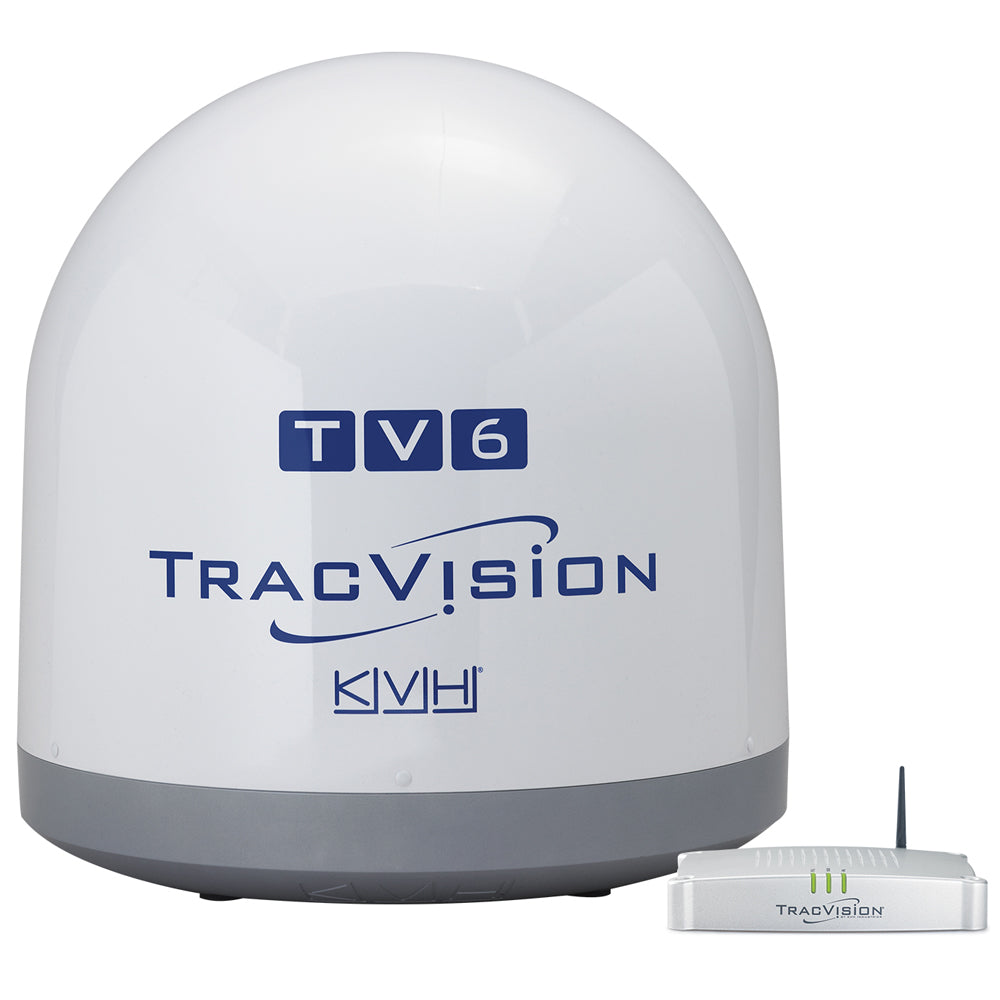 Kvh Tracvision Tv6 W/Ip-Enabled Tv-Hub &Amp; Linear Universal Quad-Output Lnb W/Autoskew &Amp; Gps,WBEEAB011LO9QBM