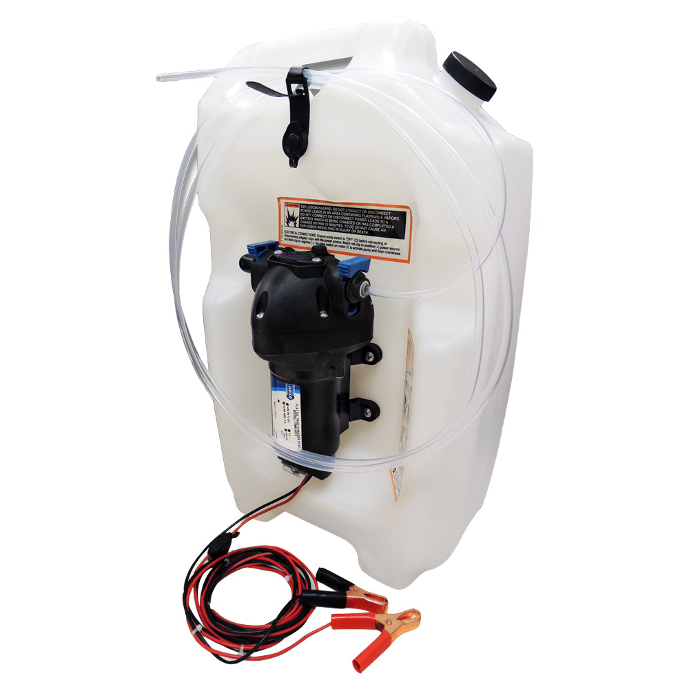Jabsco Flat Tank Oil Changer System - 3-1/2 Gallon Tank - 12V,WBHDWA001344471