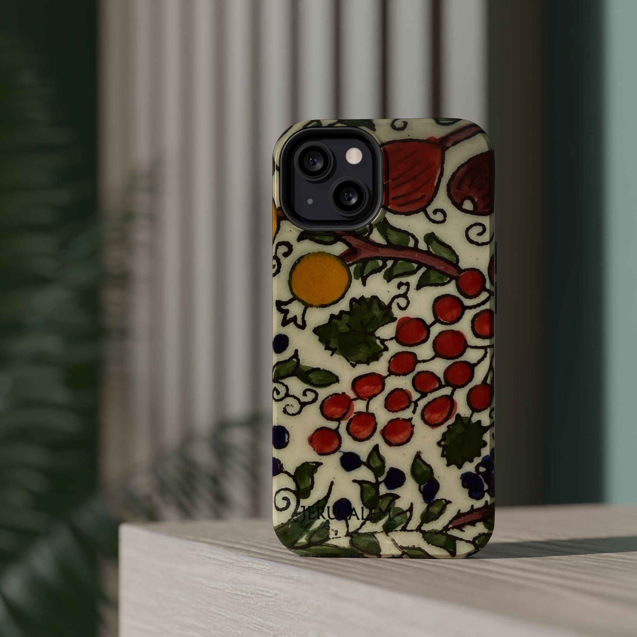 Jerusalem City Fruits Design Iphone Magnetic Tough Case