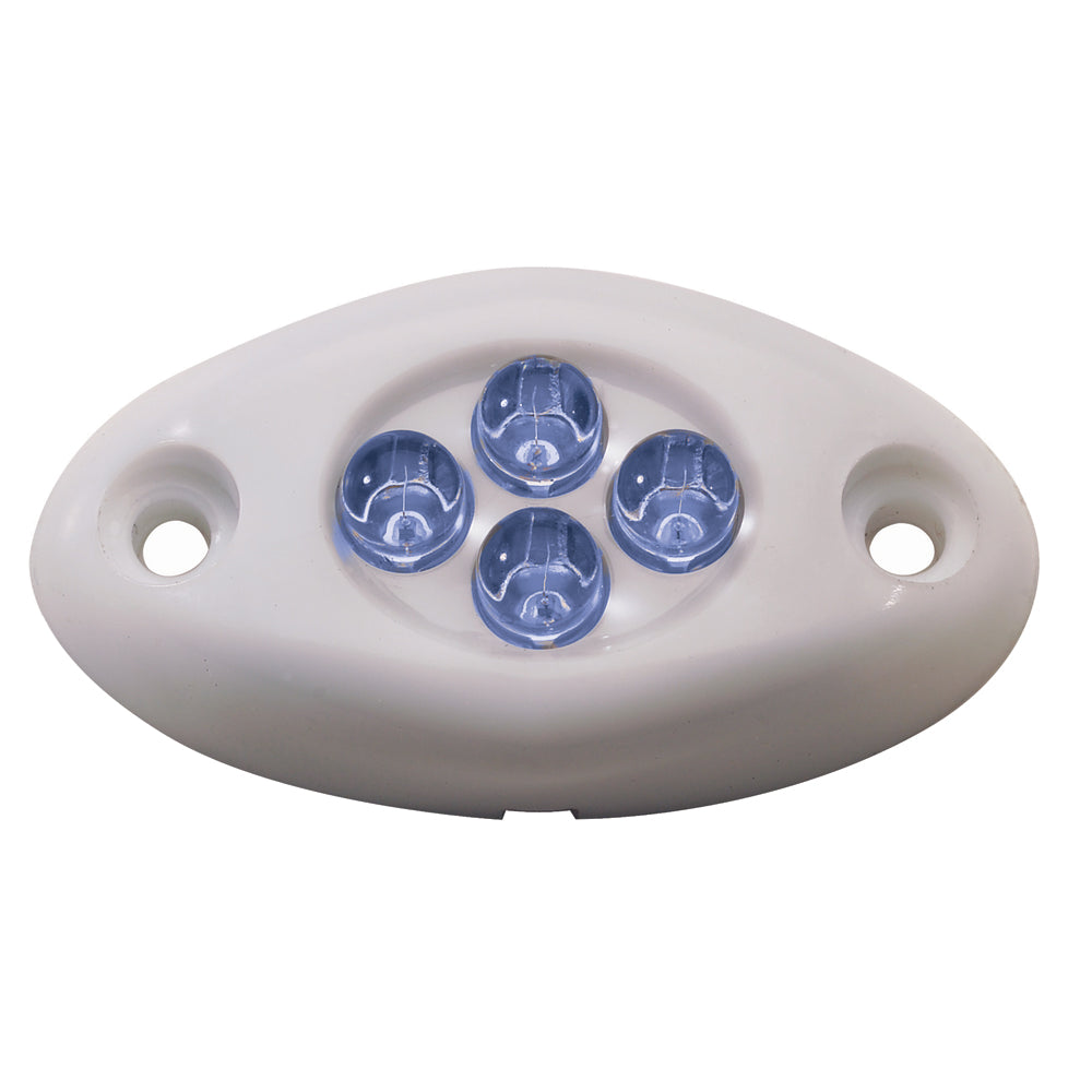 Innovative Lighting Courtesy Light - 4 Led Surface Mount - Blue Led/White Case,WBHOMA001344540