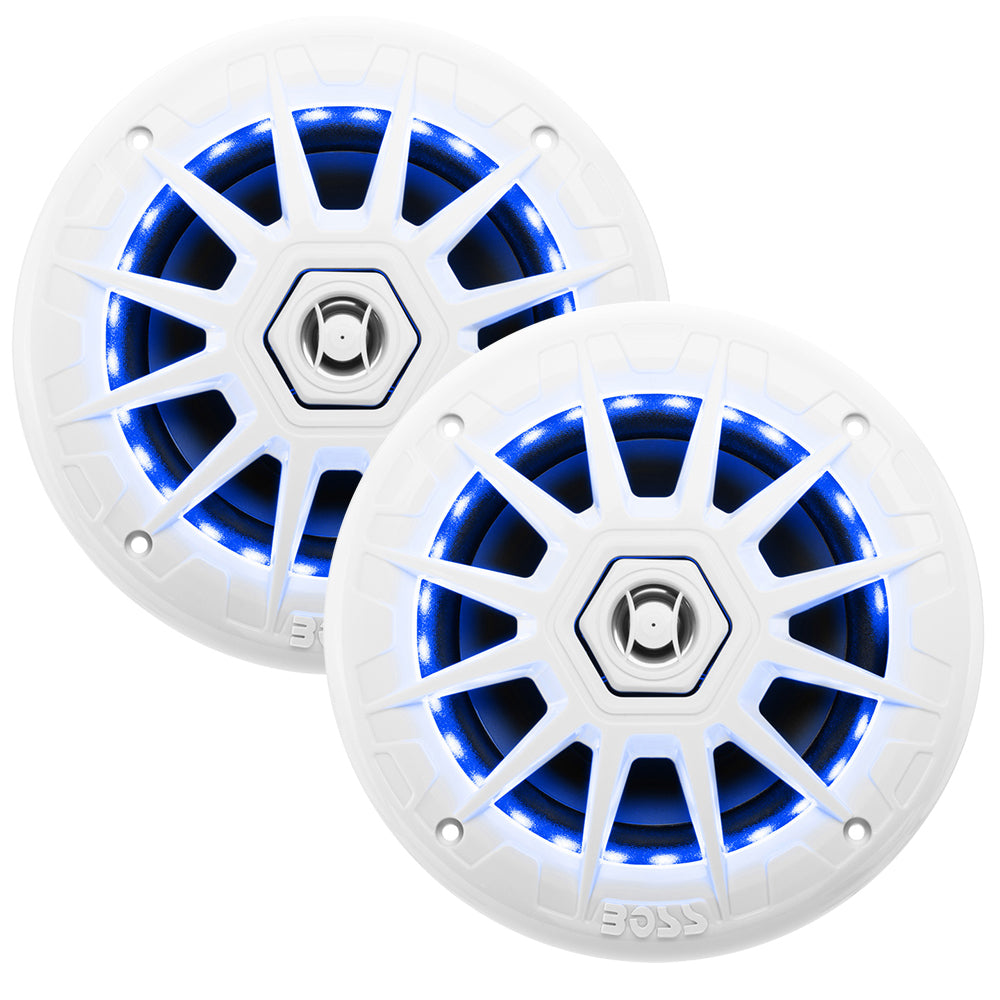 Boss Audio 6.5'' Mrgb65 Speakers W/Rgb Lighting - White - 200W,WBEEAA001344572