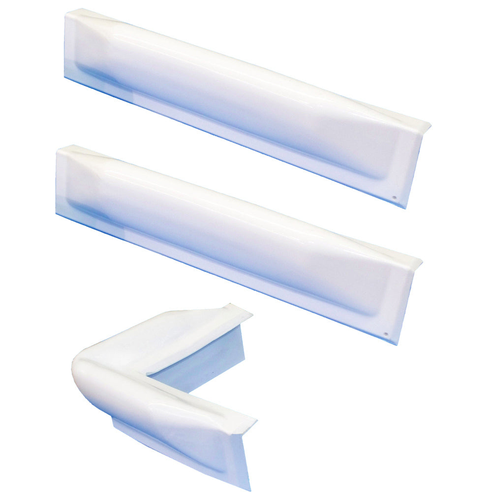 Dock Edge 3 Piece Dock Bumper Kit - 1 Corner Piece, 2 18'' Straight Pieces,WBAUVA001344616