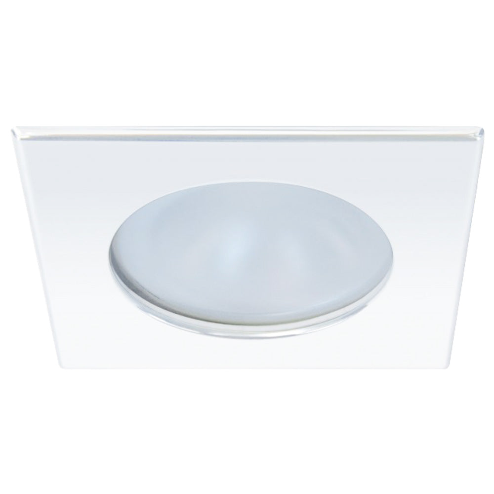 Quick Blake Xp Downlight Led -  4W, Ip66, Spring Mounted - Square White Bezel, Round Warm White Light,WBAUVB00R9VFZ7G