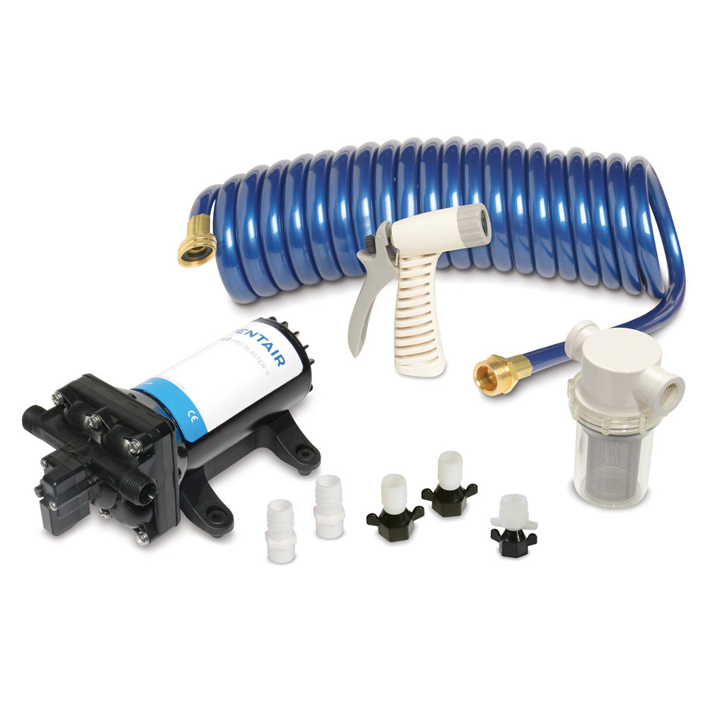 Shurflo By Pentair Pro Washdown Kit&Trade; Ii Ultimate - 12 Vdc - 5.0 Gpm - Includes Pump, Fittings, Nozzle, Strainer, 25&#39; H,WBHDWA001344842