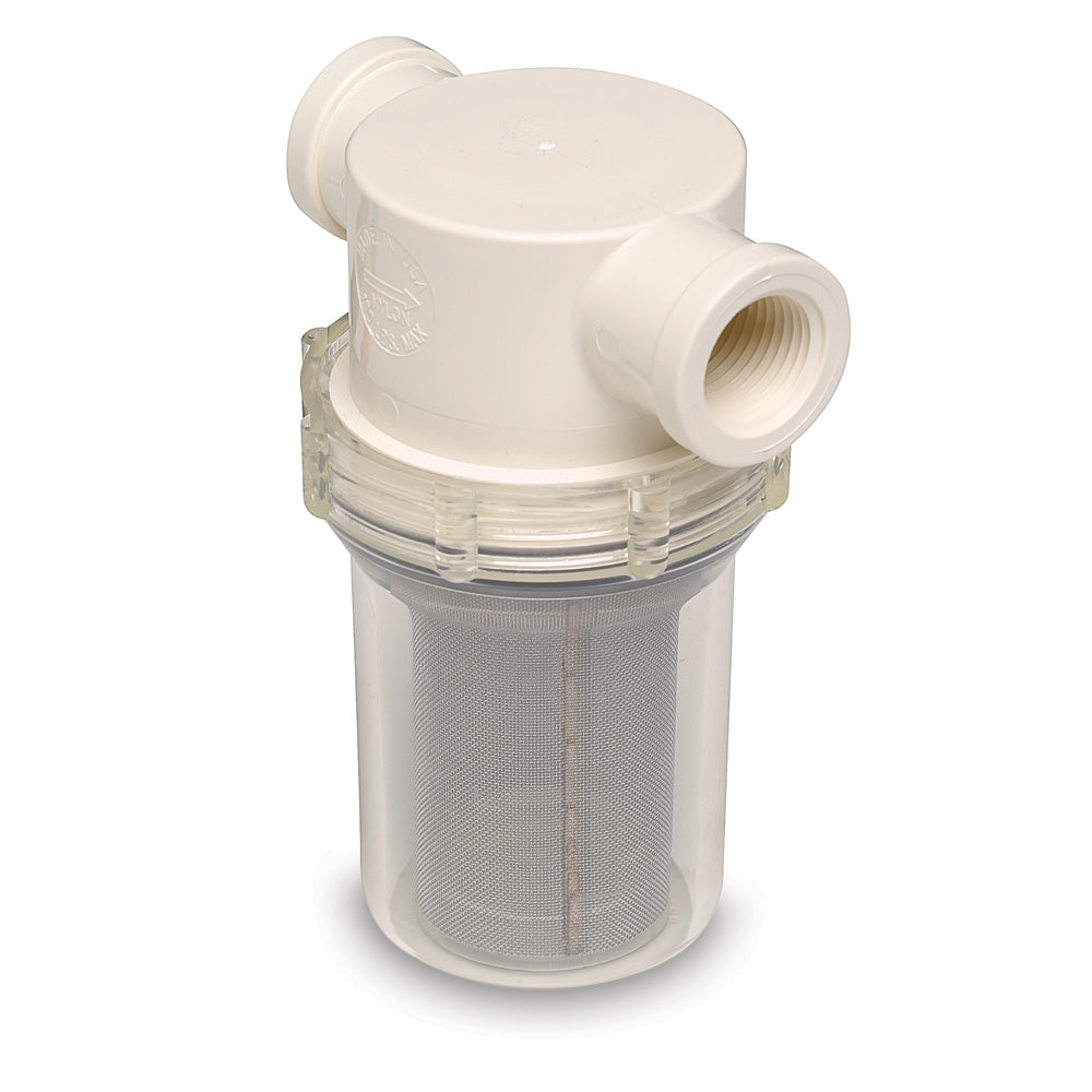 Shurflo By Pentair 1/2'' Raw Water Strainer W/Bracket &Amp; Fittings - 50 Mesh Screen,WBAUVA001344846