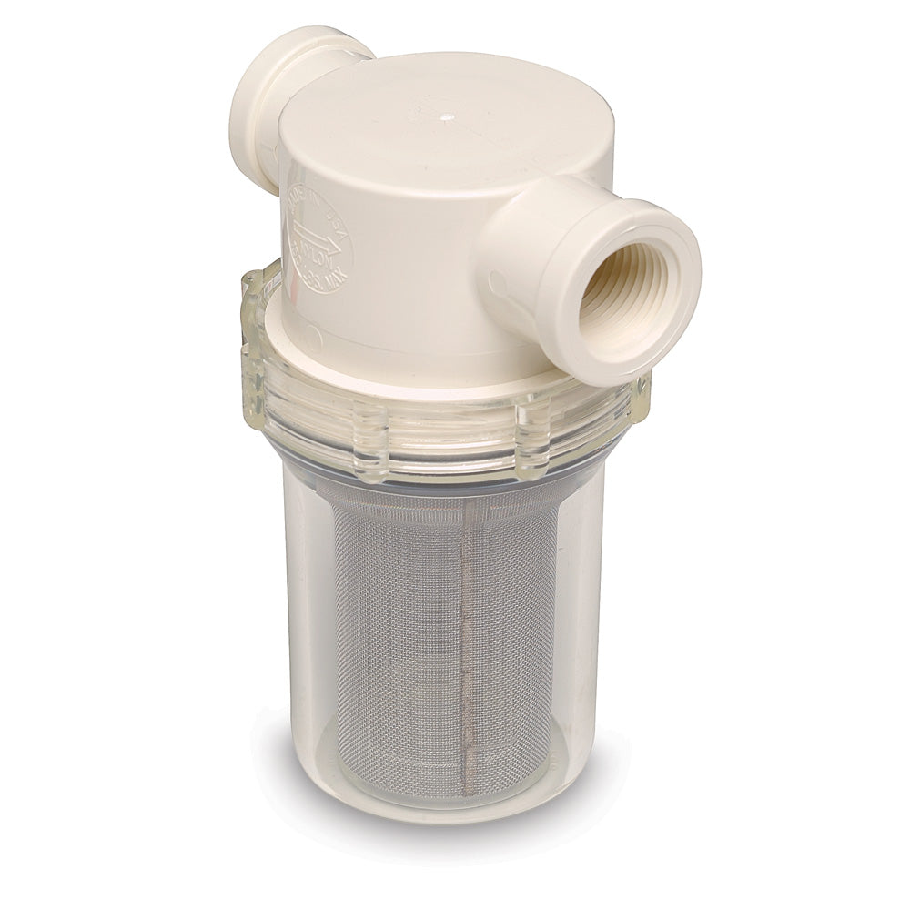 Shurflo By Pentair 3/4'' Raw Water Strainer W/Bracket &Amp; Fittings - 50 Mesh Screen,WBAUVA001344847