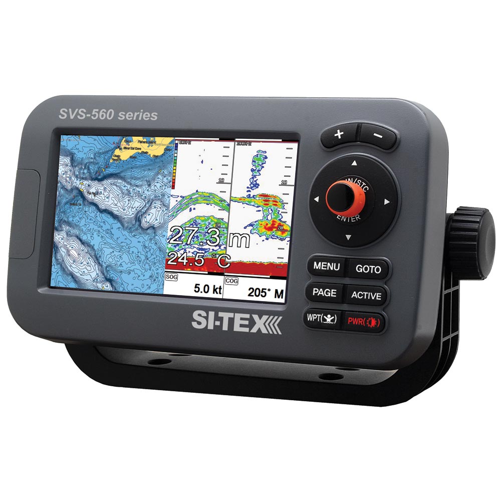 Si-Tex Svs-560Cf Chartplotter - 5'' Color Screen W/Internal Gps & Navionics+ Flexible Coverage,WBEEAA001344882