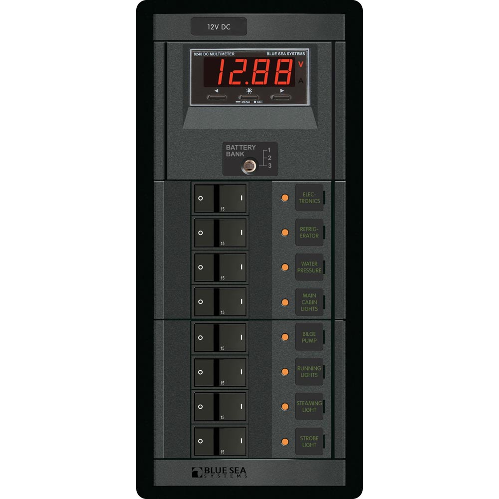 Blue Sea 1227 12V Dc 8 Position W/Digital Meter,WBAUVA001344980