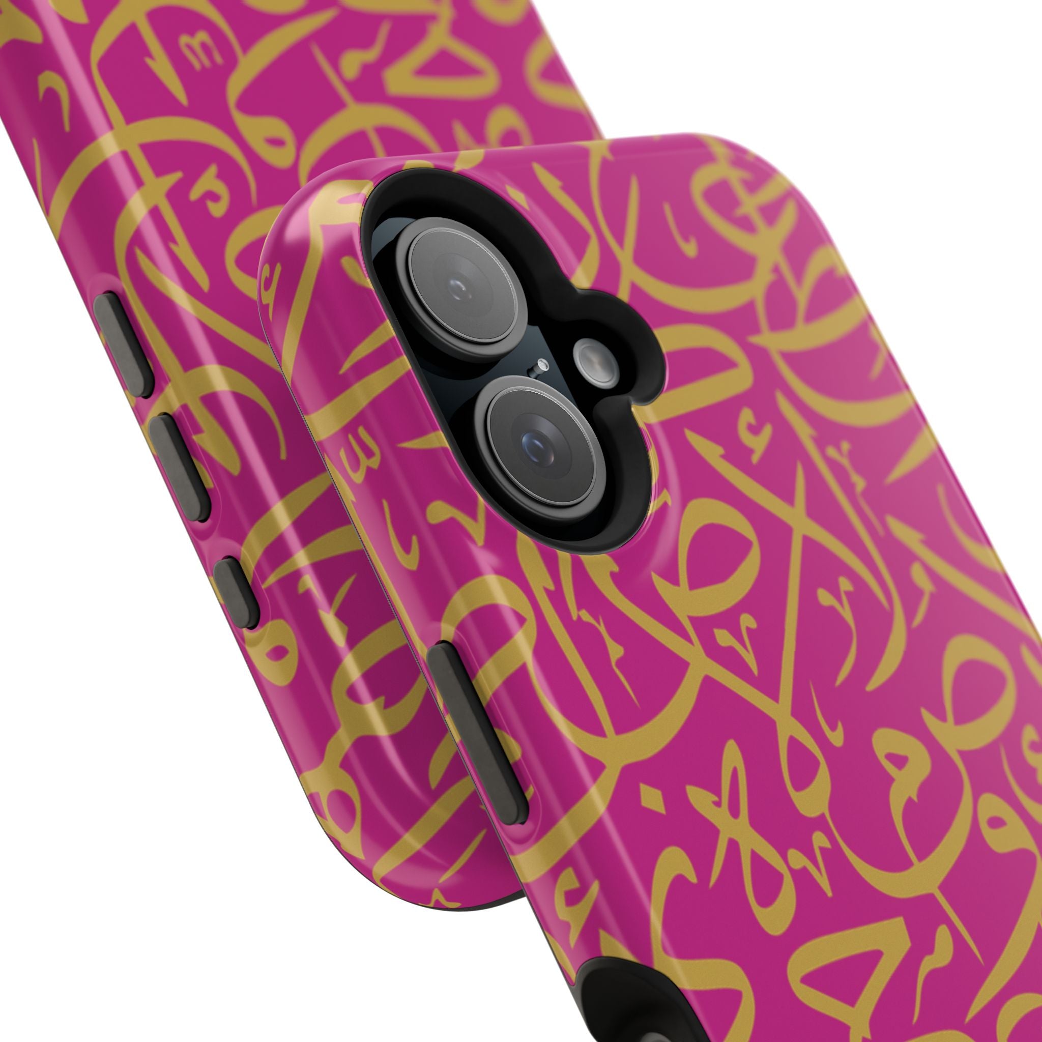 Pink and Gold Arabic Letters  Iphone Magnetic Tough Cases