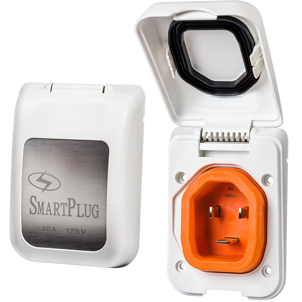 Smartplug 30 Amp Male Non-Metallic Inlet Cover - White,WBAUVA001345081