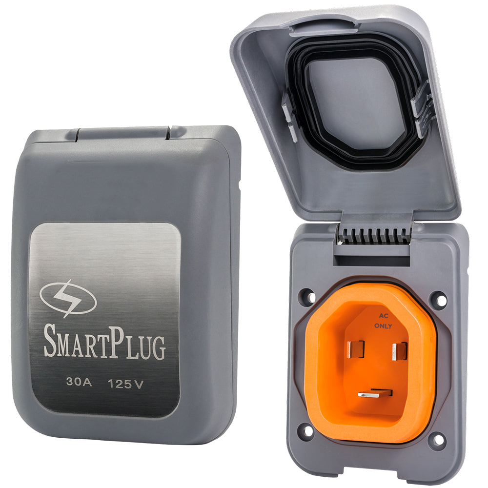 Smartplug 30 Amp Male Non-Metallic Inlet Cover - Grey,WBAUVA001345082