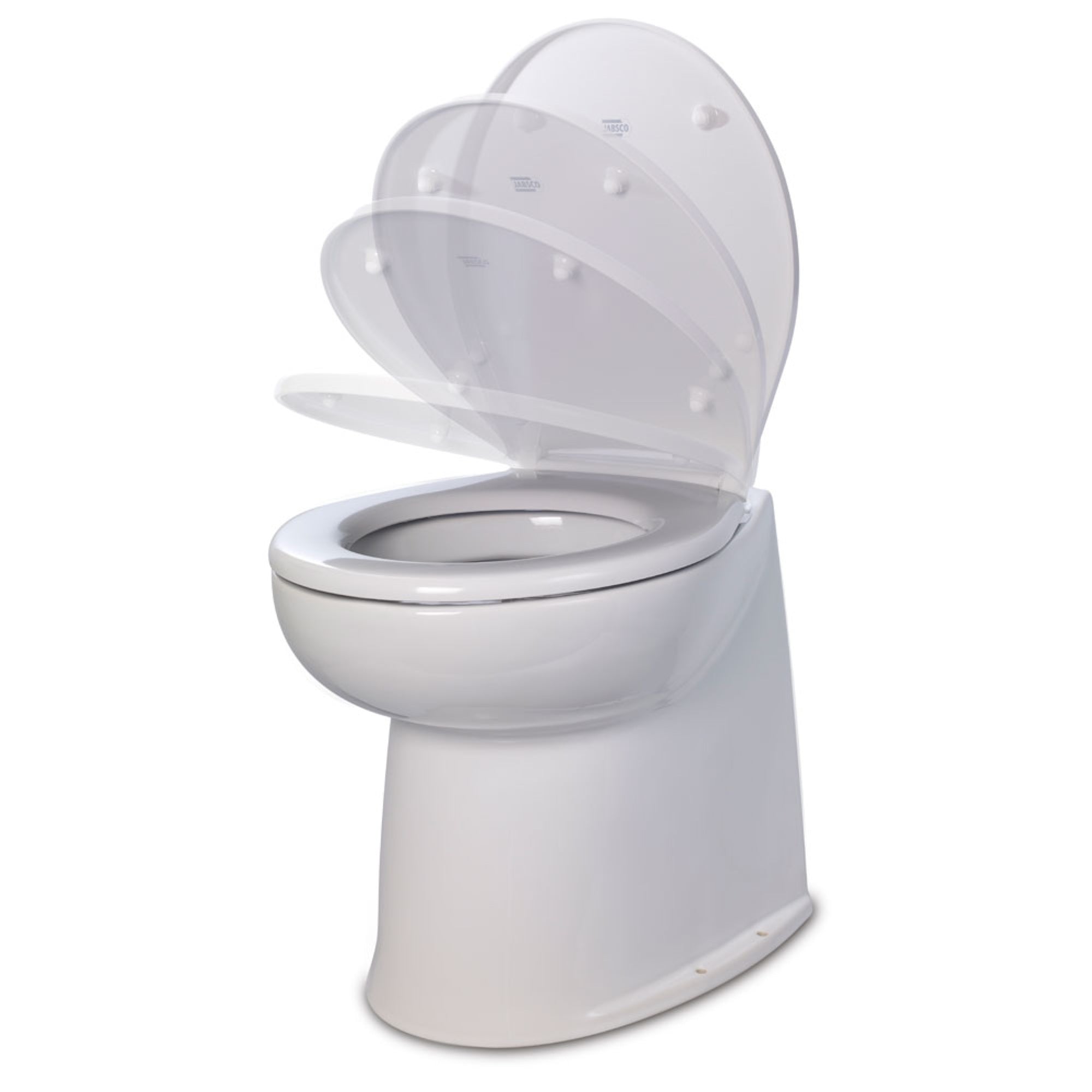 Jabsco 17'' Deluxe Flush Raw  Water Toilet W/Soft Close Lid,WBHDWB01DZ6FJCE