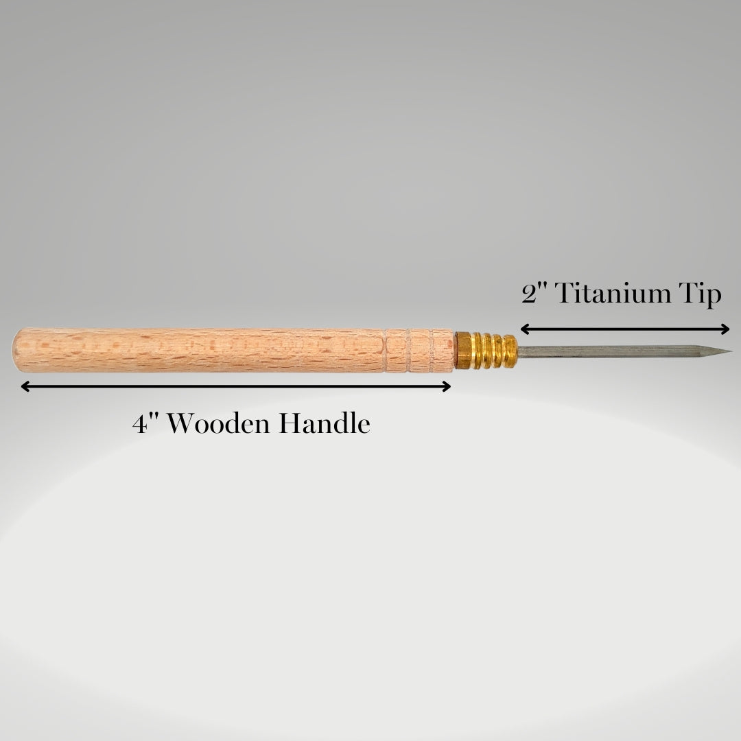 Large 3MM Titanium Solder Pick With Wooden Handle