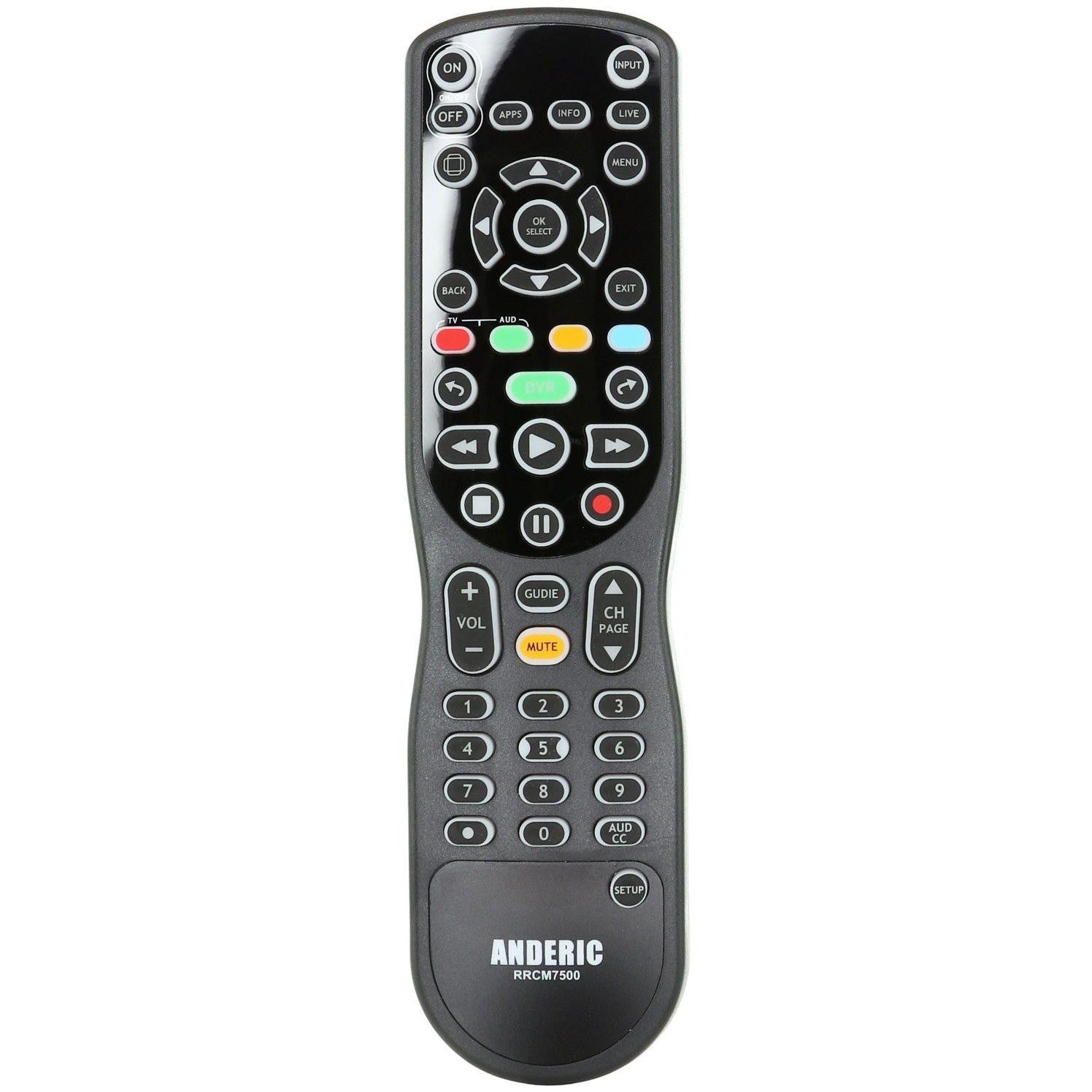 Anderic Substitute For Channel Master CM7500XRC2 Digital TV Tuner Converter Remote Control [RRCM7500]
